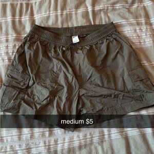 PINK Victoria's Secret Olive Cargo Shorts